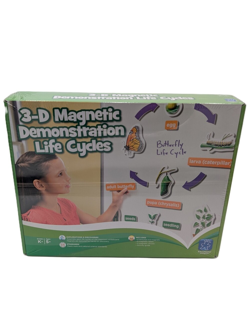 Educational Insights 3-D Magnetic Demonstration Butterfly Life Cycle Grades K+